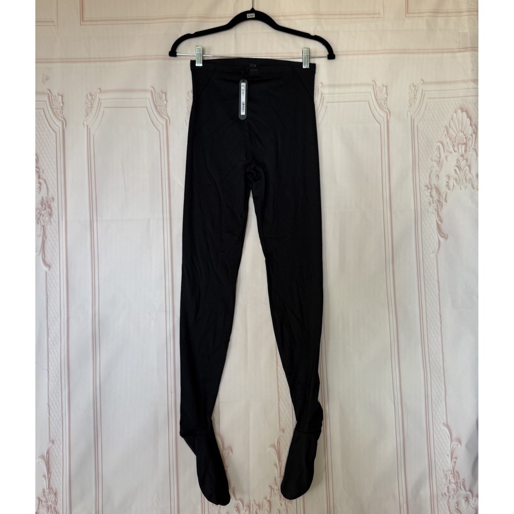NikeSKIMS Skims Matte Footsie Grip Legging Obsidian Black Size S NWT $128